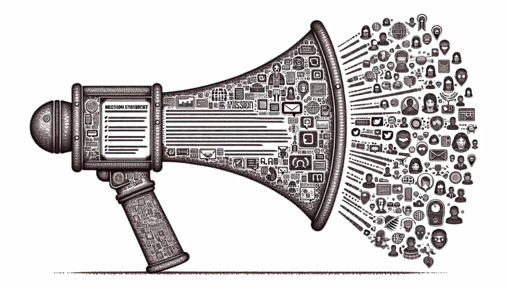 An illustration of finding a unique brand voice for social media marketing