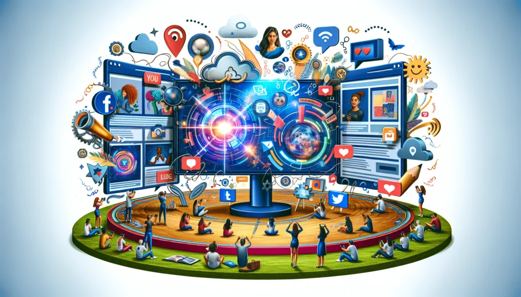 illustration on how to do social media marketing