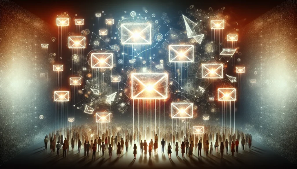 Illustration of email marketing strategy