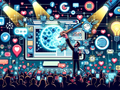 Illustration of digital marketing strategies