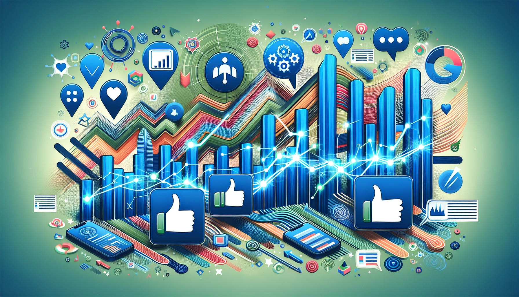 An illustration representing the measurement of press release success