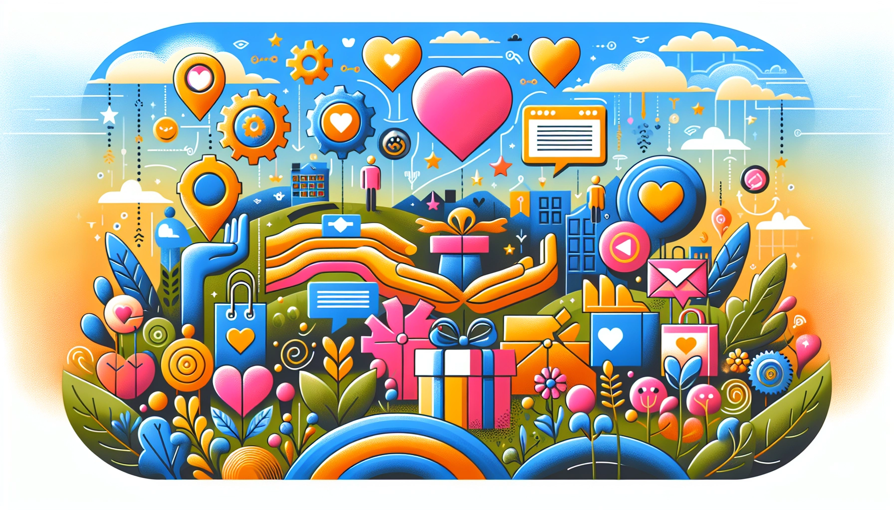 A visual representation of strategies to improve customer retention