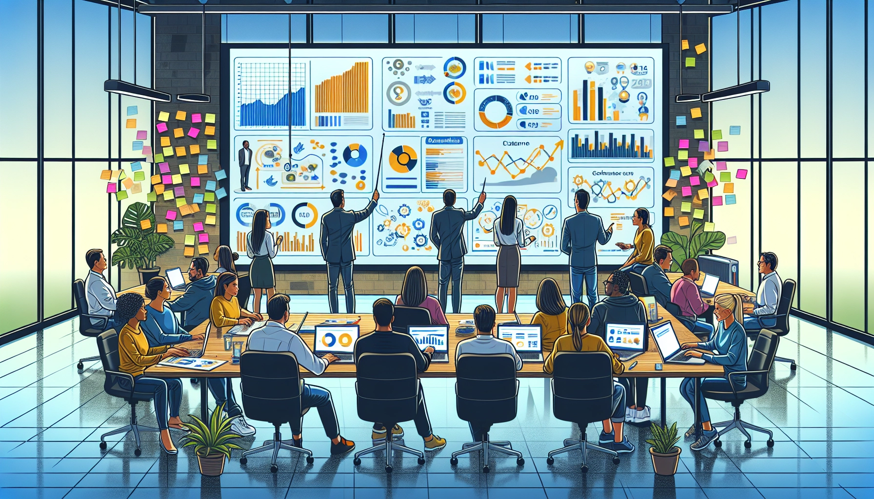 An illustration of a customer retention management system in action
