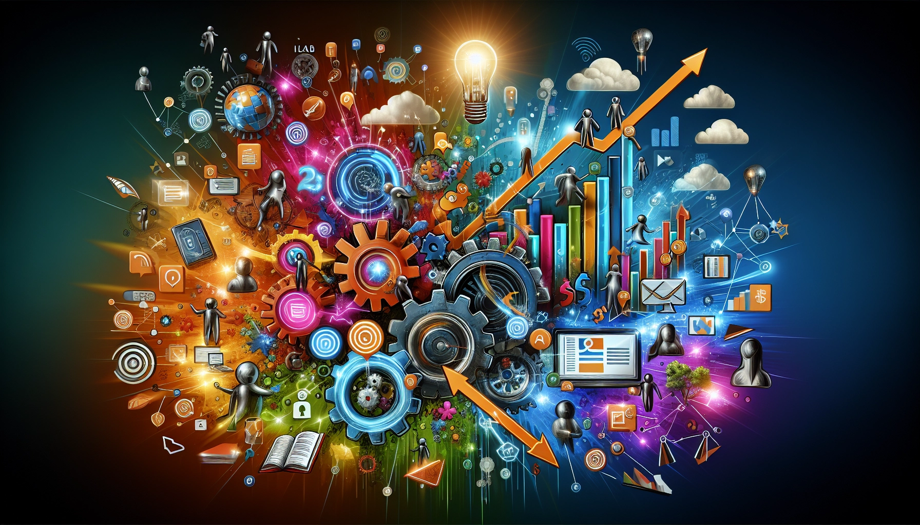 An illustration of effective B2B lead generation strategies for 2024