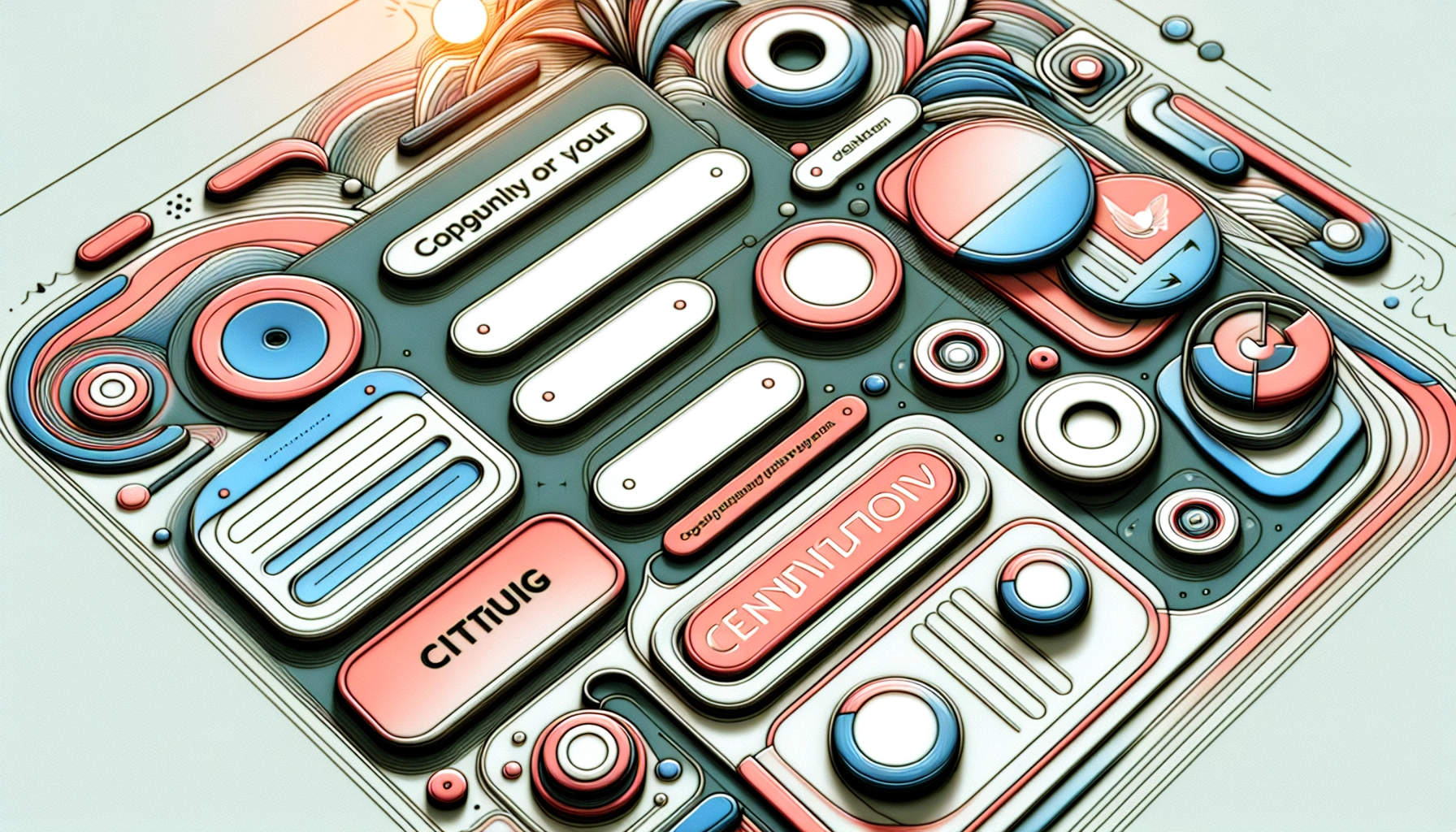 An illustration showcasing optimized landing pages for lead capture