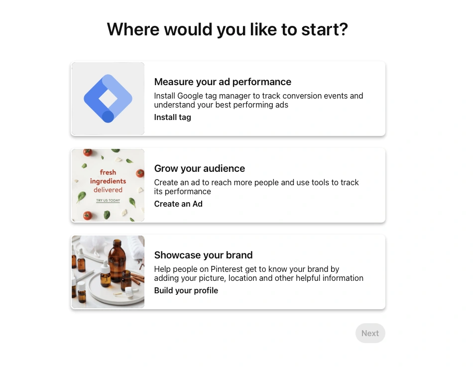 Pinterest for business tools